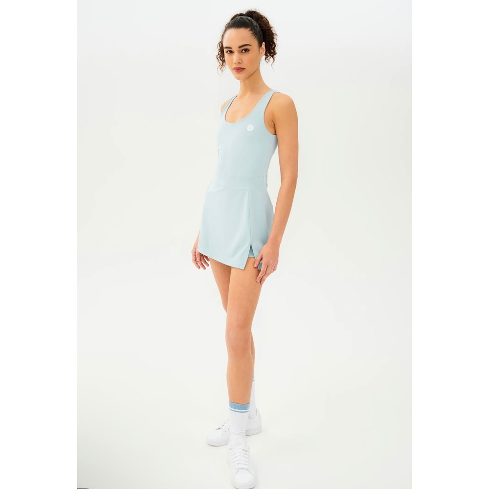 Splits59 Martina Rigor Dress Teal Small Tennis Running Workout Dress NWT
